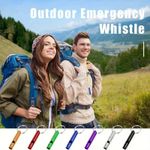 Whistle with Keychain Emerengy Metal Distress Hiking Camping Safety Survival