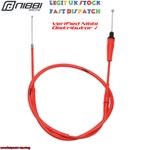 NIBBI 1170mm - 117cm Red Motorcycle Throttle Cable Universal For Dirt Pit Bike