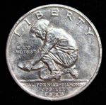 1925-S 50C California Classic Commemorative silver Half Dollar.