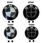 82mm & 74mm Bonnet Boot Trunk Badge For BMW Fits 1 3 5 6 X Z M E92 E81 E60 M3