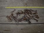 Vintage Keys Winding Barrel Skeleton Lever Door Cabinet Furniture Key Salvaged