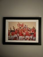 Arsenal Team Celebrate 2026 Premier League Title- Framed A4 Picture