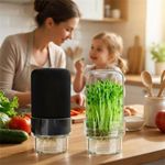 Mason Jar Sprouting Lid Kit Glass Sprout Growing Set Wide Mouth Sprouting Jars