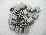 Steel Wire Ferrules Crimping Sleeves 4-5MM x50 (Aluminium Double Barrell Loop)