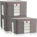 2/3X Folding Organizer Clothes Box Fabric Thickening Closet Storage Box w/Handle