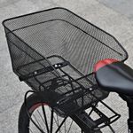 Rear Bike Basket Luggage Storage Organizer  Basket Wire Mesh for Shopping