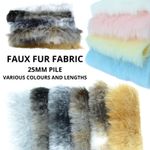 Teddy Bear Faux Fur Fabric 25mm Pile - Luxury Animal Furs - Toy Making & Craft