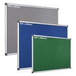 Felt Notice Pin Bulletin Board Aluminium Frame  900 x 600mm for office NHS Home