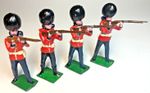 Please Read  Britains Four x British Grenadier Guards Metal 6cm Unboxed