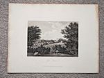 Gate Burton, Lincolnshire - Antique Print - 1805