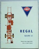 AEC REGAL Mk VI SINGLE DECK BUS/COACH CHASSIS Sales Brochure July 1962 #710.7.62