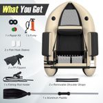 Portable Inflatable Fishing Boat Adult Outdoor Fishing Float Vessel
