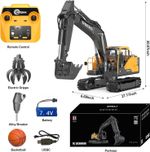 Double E E598-001 Volvo RC Excavator 1:16 3in1 Metal 1:16 Scale - App + Remote
