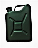 5oz Steel Jerry Can Style Hip Flask - Army Green, Black, Silver or Blue