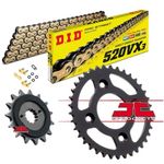 DID Gold X-Ring Chain & Quiet JT Sprocket Kit For Honda NC750X Set 2014-2018