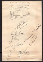 11 CRICKET AUTOGRAPHS WORCESTERSHIRE 1929 TEST PLAYER FRED ROOT ETC