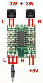 PAM8403 Mini Digital Stereo Amplifier Module 3W+3W Class D