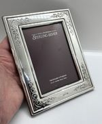 Vintage 18cm Sterling Silver Fronted Picture Photo Frame - missing easel