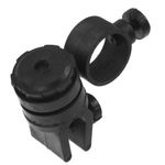 Durable Plastic Hard Hat Clip Holder for Headlamp Lightweight Black Accessory
