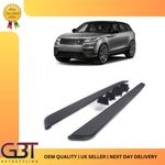 FITS RANGE ROVER VELAR 17+ ALUMINIUM SIDE STEPS RUNNING BOARDS ALL BLACK VERSION