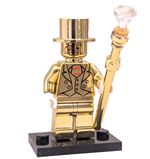 Custom Mr Gold Chrome Plated Minifigure Collectible