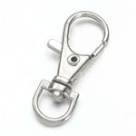 37MM LOBSTER SWIVEL CLASPS CLIPS BAG KEY RING HOOK FINDINGS KEYCHAIN