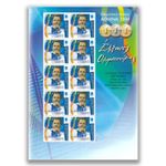 GREECE 2004 ATHENS OLYMPICS LEONIDAS SAMPANIS- RARE MINI SHEET OF 10 MINT STAMPS