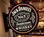 Jack Daniels Wall Mounted LED USB Light Sign Double-Sided Pub/Bar/Garage/ManCave