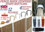 LTG 12 Pcs Fence Panels Noise Stoppers Garden Fence Wind Anti Rattling Clips