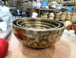 4-9 Inch Full Moon Sound Healing Singing Bowl Set - Seven Chakra Meditation Bowl