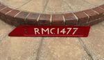 LONDON TRANSPORT ROUTEMASTER BUS RMC1477 BONNET PLATE SIGN