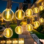 30M G40 Outdoor String Lights Waterproof Patio Garden Festoon Remote UK Plug