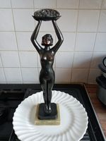 Art Deco Cast Metal Figure With Bronze Finish Signed Limousin.
