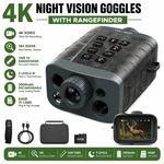 1968ft Night Vision Goggles with Rangefinder 4K 48MP Digital Infrared Binoculars