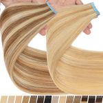 CLEARANCE Invisible Skin Weft Tape In 100% Human Remy Hair Extensions 100g Thick
