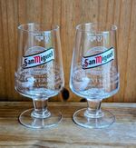 2 x San Miguel Half Pint 10oz Glasses Brand New
