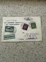 1924 Germany Zeppelin airmail cover Friedrichshafen to USA, Handstamped 