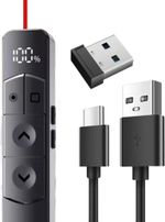 Wireless Powerpoint Presenter Pen Clicker Laser Rechargeable VAT inc Aucuda PPT