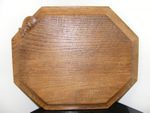 VINTAGE  ROBERT  MOUSEMAN  THOMPSON OAK  CARVED BREAD / CHOPPING BOARD- CRITTER