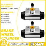 Wheel Brake Cylinder Rear Left & Right For Citroen C1 Peugeot 107 Toyota Aygo 2X