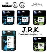 HP 305 OR 305XL Ink Cartridges Black OR Colour Genuine For DeskJet Printer