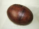 Vintage Leather "SLAZENGER"  Rugby Ball Size 5 - New bladder - Sound but Damaged