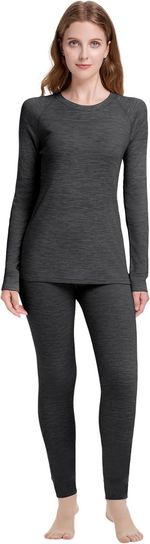 Woolcano Women’s Merino Thermal Set 100% Wool Lightweight 260g/m² Base Layer £99