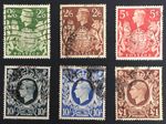 GB 1939 - 1948 KGVI Coats of Arms SG476 - SG478c Used (A1)