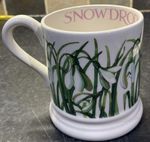 Emma Bridgewater SNOWDROP  1/2 pt MUG 1st Quality new 