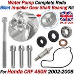 For Honda CRF 450 R 2002-2008 Water Pump Shaft Impeller Seal Bearing Repair Kit