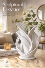 Modern Decorative Vase – Minimalist Flower Vase for Living Room Home Décor