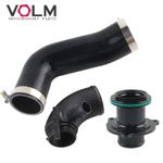 Silicone Intake Hose Turbo Inlet Elbow Muffler Delete For VW Golf MK7 R Audi S3
