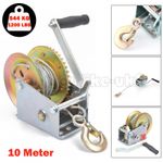 1200LB HAND POWERED WINCH BOAT MARINE JET SKI CAR TRAILER WITH 10M STEEL CABLE