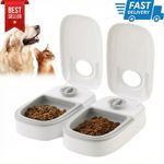 2X Automatic Pet Feeder Timer Bowl Cat Dog Food Dispenser Dish